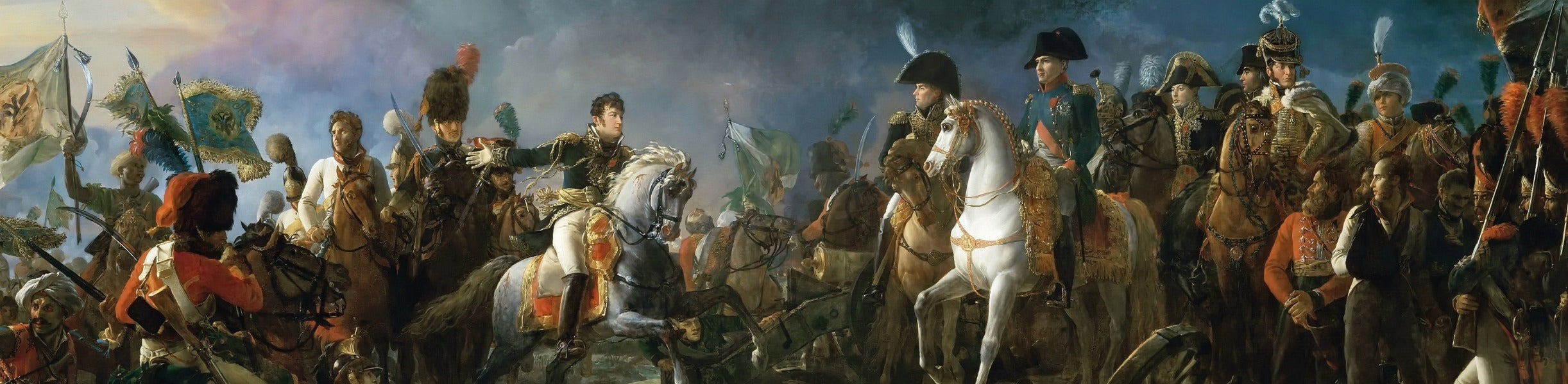 Oil-on-canvas painting by the French painter François Gérard from 1810. The painting depicts the moment at the conclusion of the Battle of Austerlitz in which the French General Jean Rapp