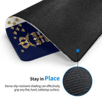 Souvenir that is a mouse pad showing historical time printed
