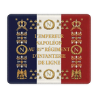 Mouse pad showing the insignia and standard of the Imperial Guard of the French Empire in History