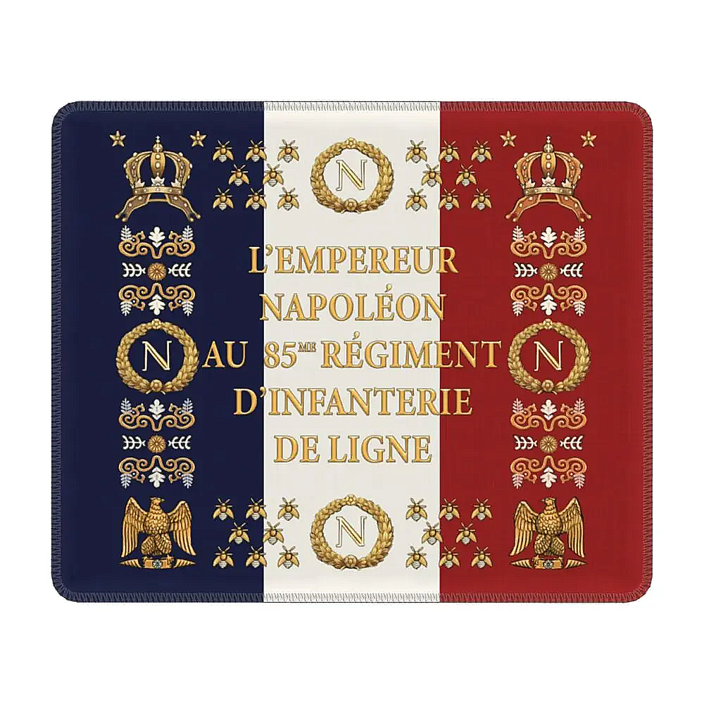 Mouse pad showing the insignia and standard of the Imperial Guard of the French Empire in History