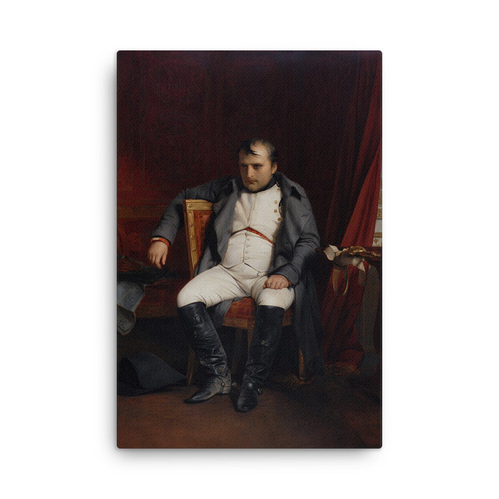 Napoleon at Fontainbleau in large stretched