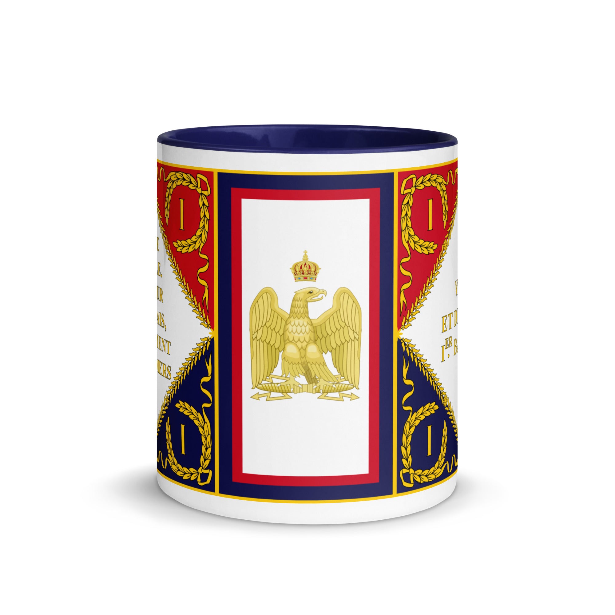 Mug with a portrayal of the French Imperial Eagle, the symbol of Napoleons realm