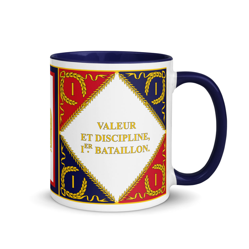 Red and Blue French Soldier Mug