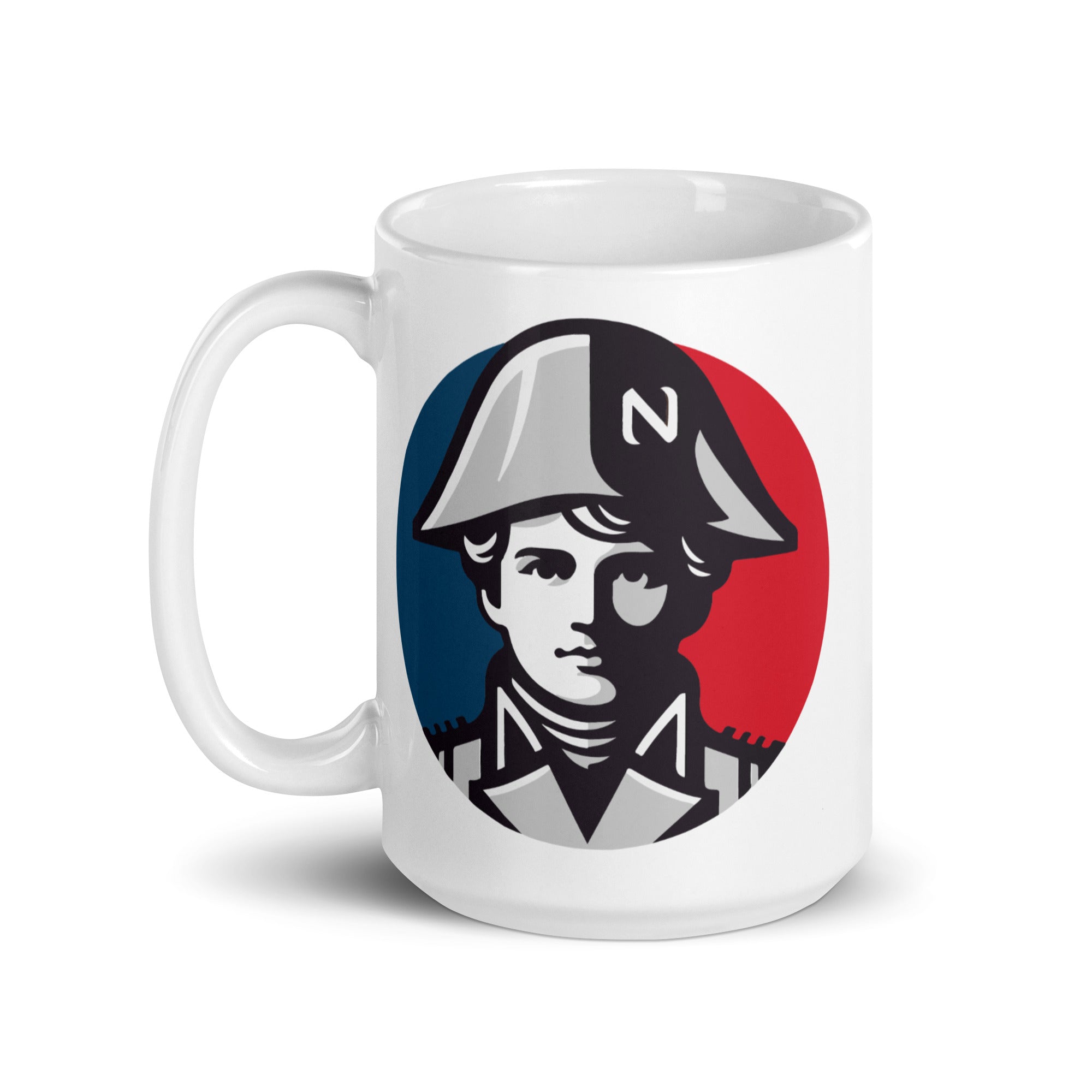 Mug with comic figure print